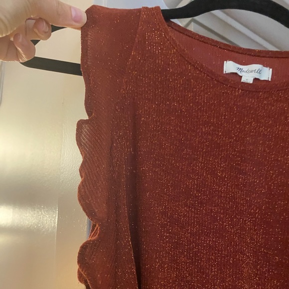 Madewell Copper Rust Sparkle Top - Picture 4 of 7